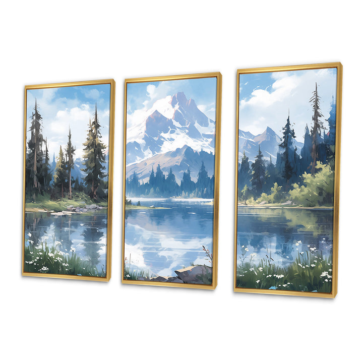 Mountain View Bliss III - Canvas Wall Art Sets
