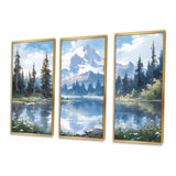 Mountain View Bliss III - Canvas Wall Art Sets