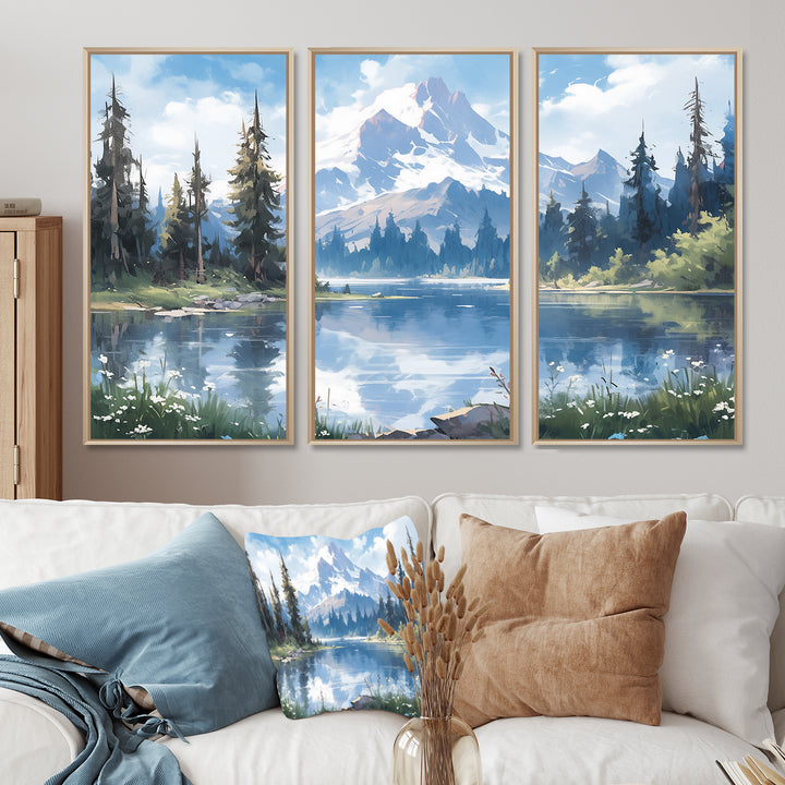 Mountain View Bliss III - Canvas Wall Art Sets
