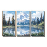 Mountain View Bliss III - Canvas Wall Art Sets