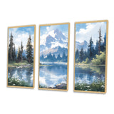Mountain View Bliss III - Canvas Wall Art Sets