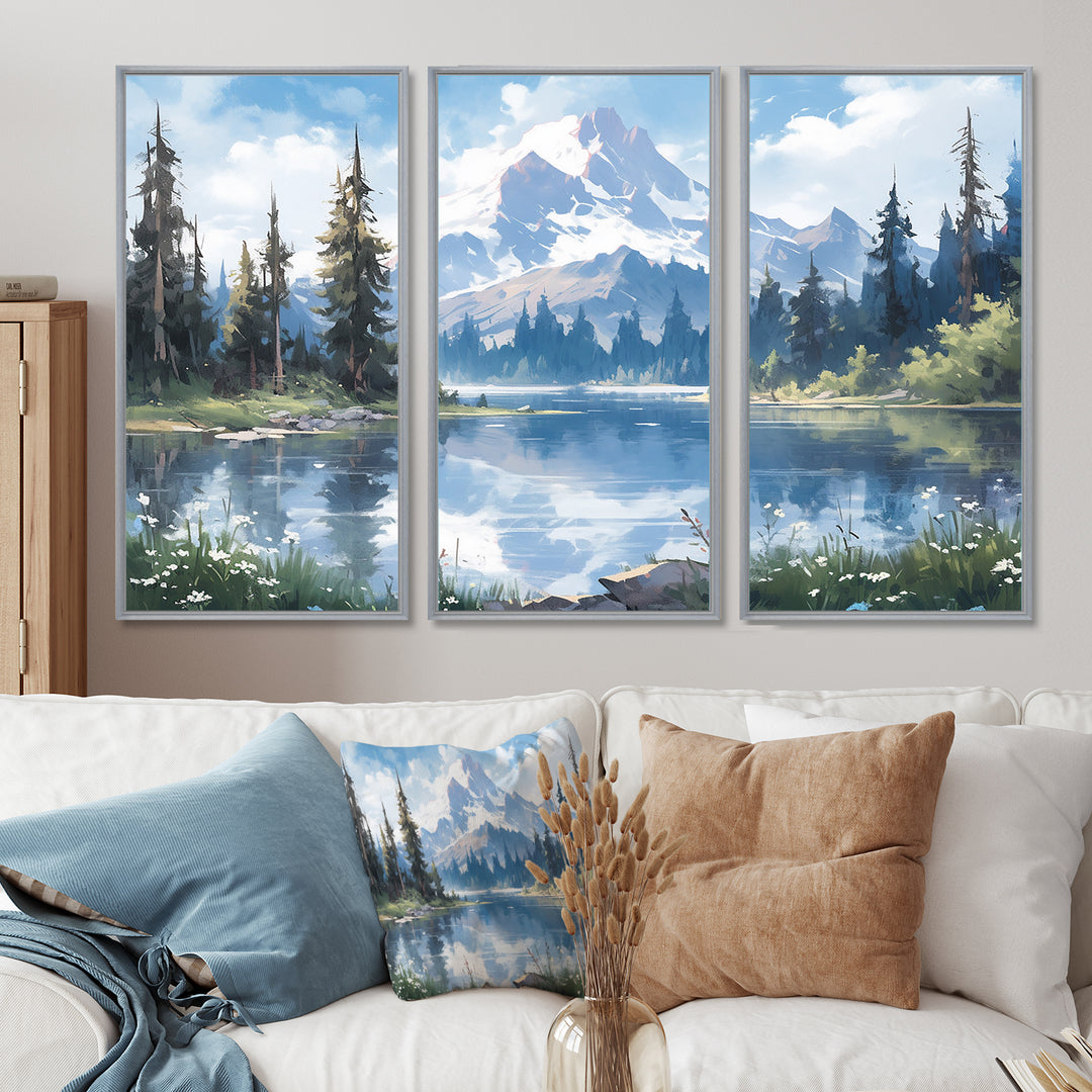 Mountain View Bliss III - Canvas Wall Art Sets