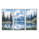 Mountain View Bliss III - Canvas Wall Art Sets