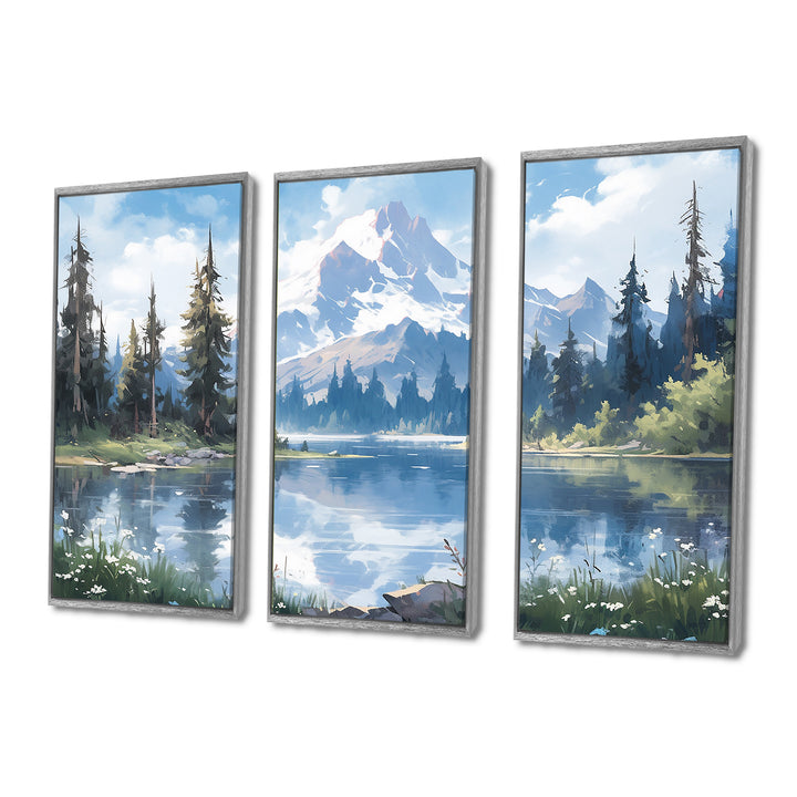 Mountain View Bliss III - Canvas Wall Art Sets