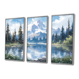 Mountain View Bliss III - Canvas Wall Art Sets