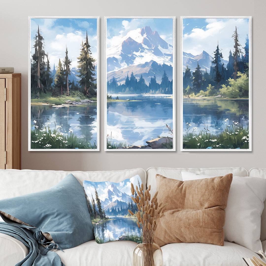 Mountain View Bliss III - Canvas Wall Art Sets