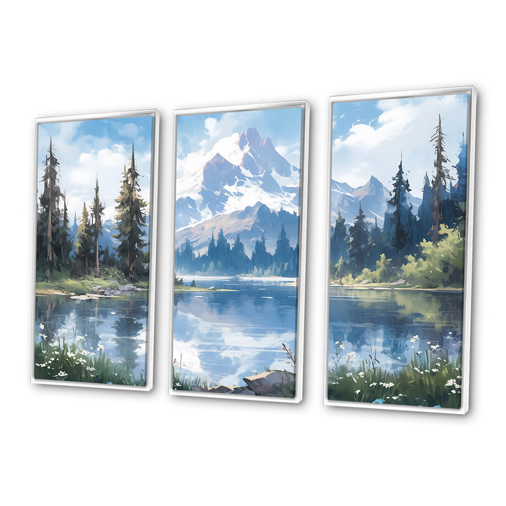 Mountain View Bliss III - Canvas Wall Art Sets
