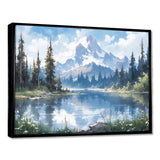 Mountain View Bliss III - Landscapes Canvas Wall Art