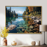 Lakeside Retreat I - Cottage Canvas Wall Art