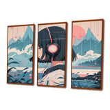Female Anime Character IV - 3-Piece Canvas Wall Art