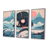 Female Anime Character IV - 3-Piece Canvas Wall Art