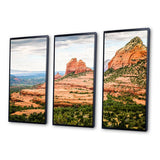 Beautiful Shot Sedona Arizona - 3-Piece Canvas Wall Art
