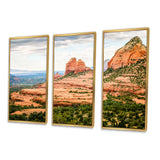 Beautiful Shot Sedona Arizona - 3-Piece Canvas Wall Art