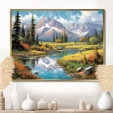 Colorado Mountain Senerity I - Landscapes Canvas Wall Art