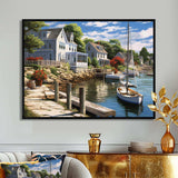 Connecticut'S Port Charm - Landscapes Canvas Wall Art