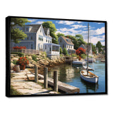 Connecticut'S Port Charm - Landscapes Canvas Wall Art