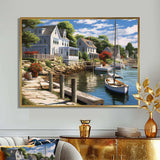 Connecticut'S Port Charm - Landscapes Canvas Wall Art