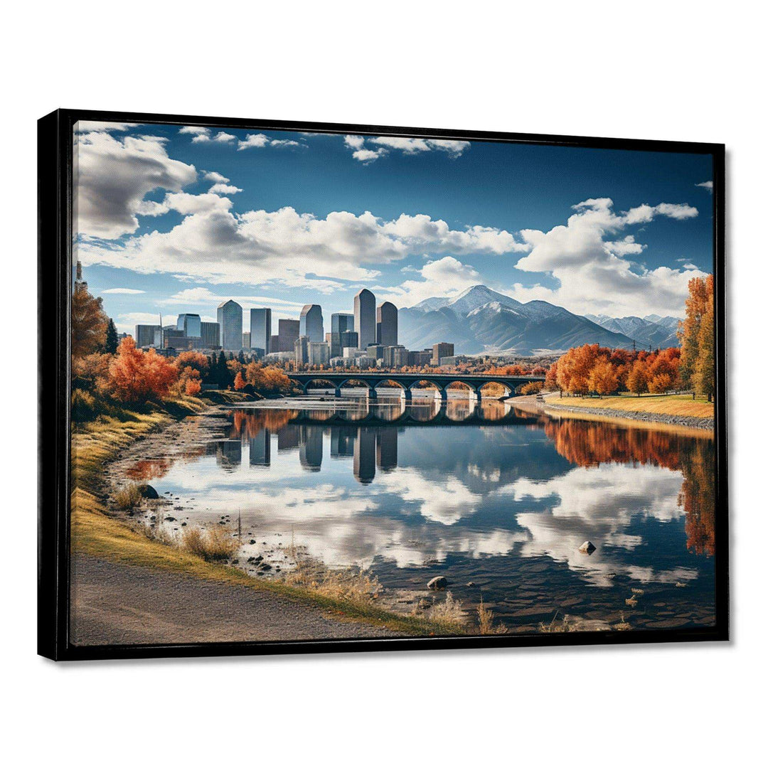 Denver The Majesty Of The Rocky Mountains I - Cityscapes Canvas Wall Art