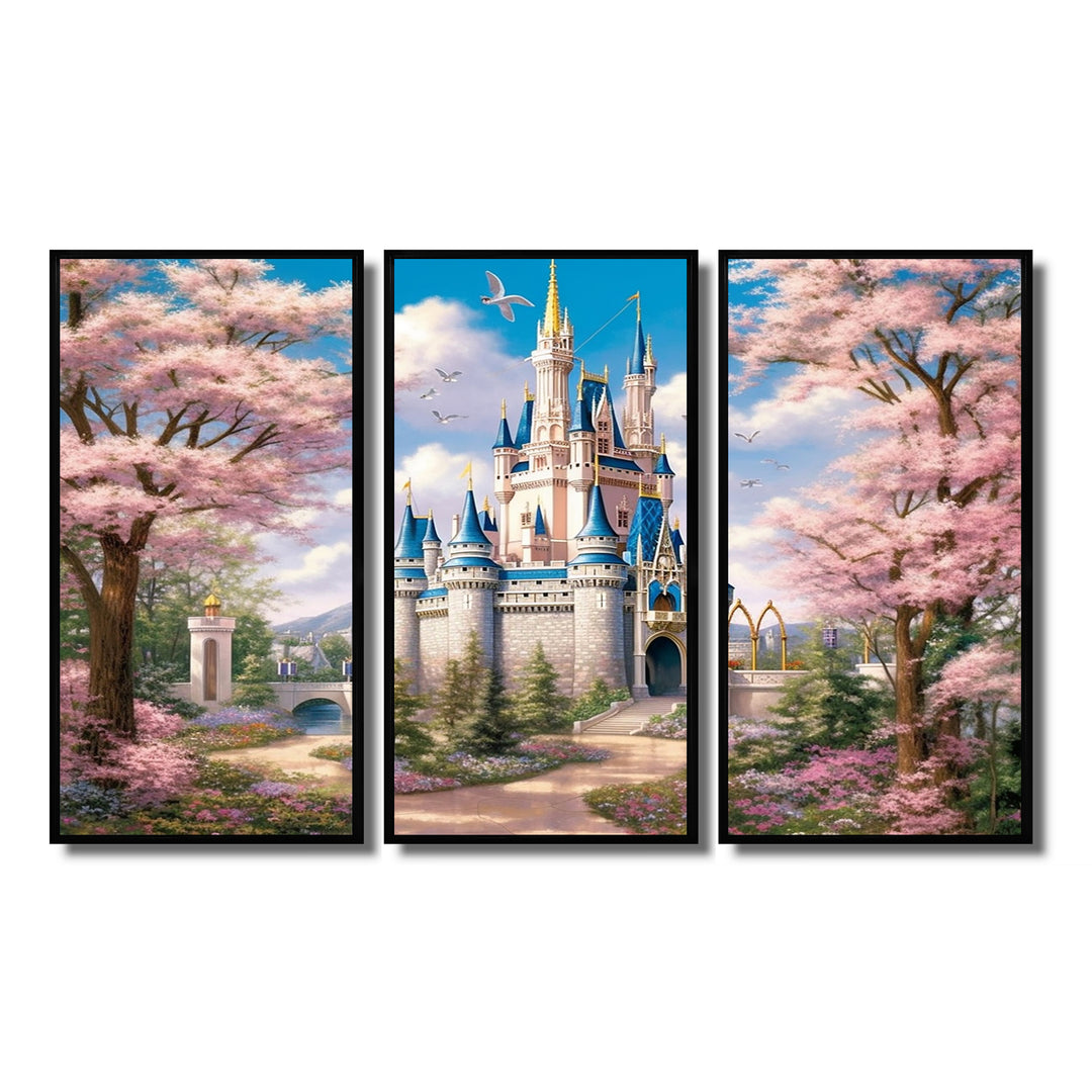 Enchantment Of Castles - Split Panel Canvas Art