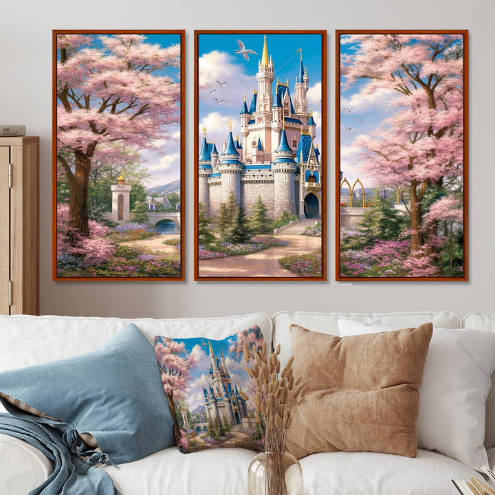 Enchantment Of Castles - Split Panel Canvas Art