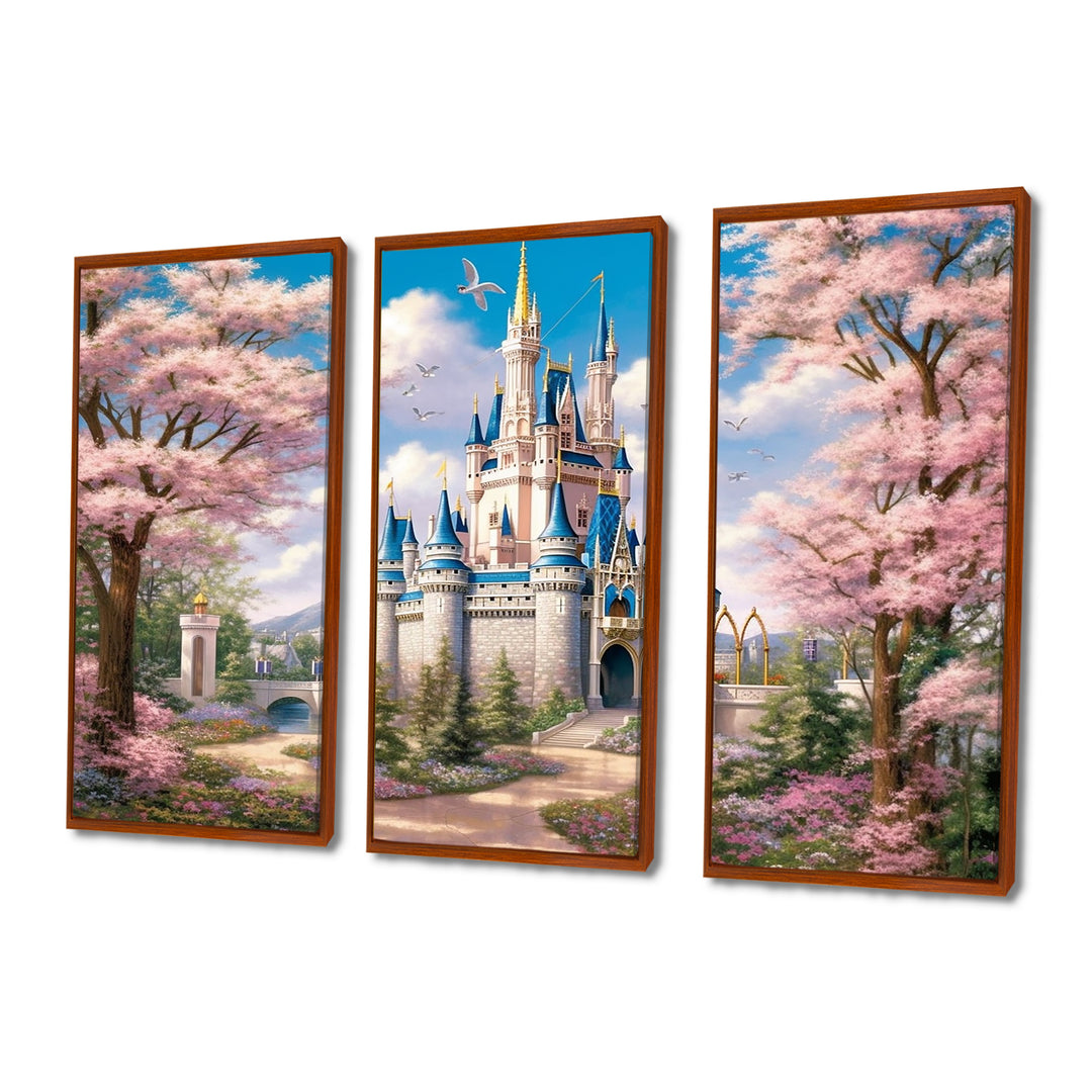 Enchantment Of Castles - Split Panel Canvas Art