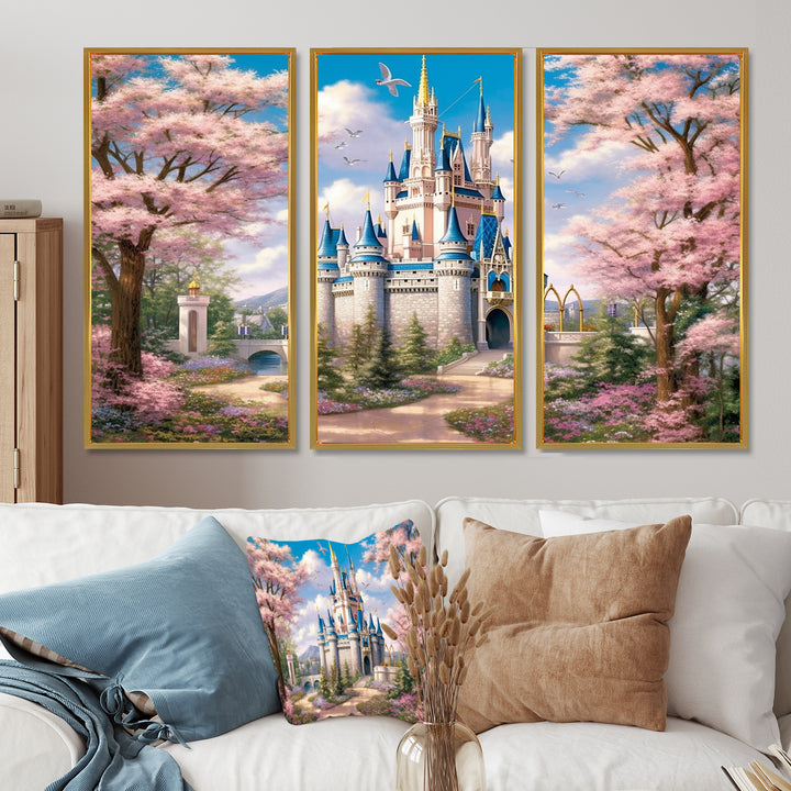 Enchantment Of Castles - Split Panel Canvas Art