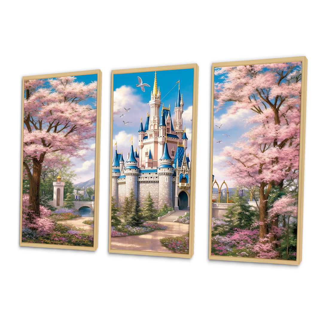 Enchantment Of Castles - Split Panel Canvas Art