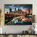 Houston City Horizons II - Cityscapes Canvas Wall Art