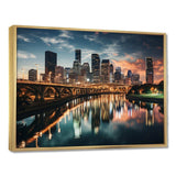 Houston City Horizons II - Cityscapes Canvas Wall Art