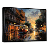 New Orleans Cityscape Comes Alive At Night I - Cityscapes Canvas Wall Art