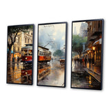 New Orleans Cityscape Comes Alive At Night II - Canvas Multipanels Set of 3