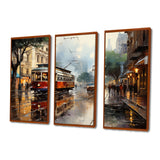 New Orleans Cityscape Comes Alive At Night II - Canvas Multipanels Set of 3