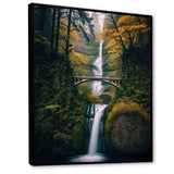 Oregon Multnomah Falls Scenery - Landscapes Canvas Wall Art