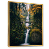 Oregon Multnomah Falls Scenery - Landscapes Canvas Wall Art