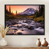 Washington Mount Rainier National Park II - Cityscapes Canvas Wall Art