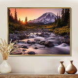 Washington Mount Rainier National Park II - Cityscapes Canvas Wall Art