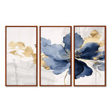Blue White Hibiscus Tropical Harmony Flowers I - Multi-Panels