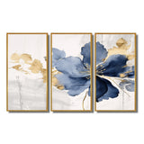 Blue White Hibiscus Tropical Harmony Flowers I - Multi-Panels