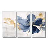 Blue White Hibiscus Tropical Harmony Flowers I - Multi-Panels