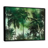 Monochrome Palm Tree Paradise I - Floral Canvas Wall Art