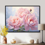 Pink Peony Perfection II - Floral Canvas Wall Art