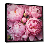 Pink Green Peony Captivating II - Floral Canvas Wall Art