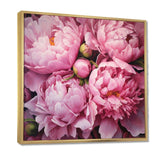 Pink Green Peony Captivating II - Floral Canvas Wall Art