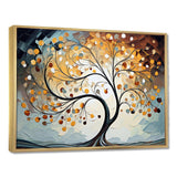 Yellow Grey Majestic Canopies Tree - Landscapes Canvas Wall Art