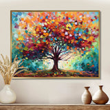 Coral Oak Tree At The Farm I - Landscapes Canvas Wall Art