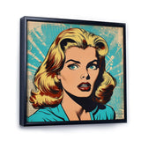 1950S Pop Art Woman Portrait II - People Canvas Wall Art