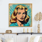 1950S Pop Art Woman Portrait II - People Canvas Wall Art