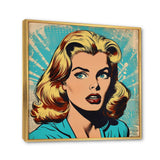 1950S Pop Art Woman Portrait II - People Canvas Wall Art