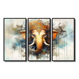 Vibrant Hinduisim Elephant I - Multi-Panels