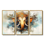 Vibrant Hinduisim Elephant I - Multi-Panels